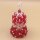 USA Weihnachtsschmuck Christbaumschmuck Baumbehang aus den 70er weiß/rot