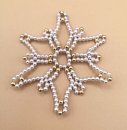 USA Weihnachtsschmuck Christbaumschmuck Baumbehang aus den 70er weiß/gold