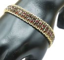 Böhmen Granat Armband vergoldet  ART DECO  um 1930
