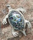 Vintage Taxco Meeres Schildkröten Brosche aus den 50er