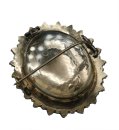 Victorianische Böhmen Granat Brosche vergoldet  um 1880