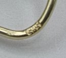 Jugendstil Böhmen Granat Ohrringe in 585 Gold um 1910