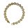 Vintage Herz Armband vergoldet  mit funkelnden Kristallen 18,5 cm