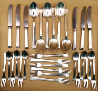 WMF Vorspeise Besteck Dekor 2500 Bauhaus Kurt Mayer (30 -teilig)