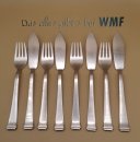 WMF Fisch Besteck Dekor 2500 Bauhaus Kurt Mayer (8 -teilig)