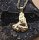 Goldnugget / Goldklumpen Anhänger aus 750 Gold mit Öse