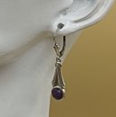 835 Silber Ohrringe Ohrstecker Ohrhänger mit Lavendel Jade