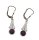 835 Silber Ohrringe Ohrstecker Ohrhänger mit Lavendel Jade