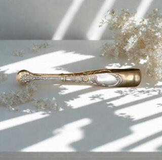 Jugendstil Zuckerzange Silber Vermeil – Lure um 1900