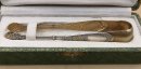 Jugendstil Silber Zuckerzange teilvergoldet - Frankreich um 1910