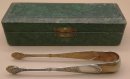 Jugendstil Silber Zuckerzange teilvergoldet - Frankreich um 1910