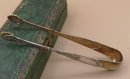 Jugendstil Silber Zuckerzange teilvergoldet - Frankreich um 1910