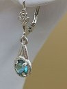 830 Silber Ohrringe Ohrstecker Ohrhänger mit blauen Spinellen