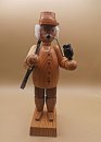 Räuchermann Jäger mit Gewehr & Pfeife  Vintage Erzgebirge Seiffen
