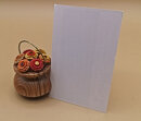 Erzgebirge Tischkartenhalter Blumenkörbe aus Holz – 20. Jh.