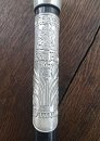 Selterner Dimple-Gehstock mit 925er Silber & Schraubknauf – Schottland, 20. Jh.