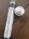 Selterner Dimple-Gehstock mit 925er Silber & Schraubknauf – Schottland, 20. Jh.