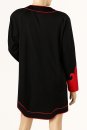 True Vintage 80er Powerdress Blazer von Hella Rotthoff – Größe L / 40 – Schwarz Rot – Extravagant & Einzigartig