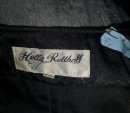 True Vintage 80er Powerdress Blazer von Hella Rotthoff – Größe L / 40 – Schwarz Rot – Extravagant & Einzigartig
