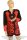 True Vintage 80er Powerdress Blazer von Hella Rotthoff – Größe L / 40 – Schwarz Rot – Extravagant & Einzigartig