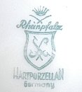Vintage Sammelgedeck Rheinpfalz Hartporzellan – 50er Jahre – mit edlem Golddekor