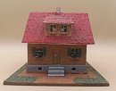 Vau-Pe Nr. 109 Einfamilienhaus 1955 - Original Modellhaus H0 - Handgefertigt aus Naturmaterialien