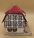 Rudolf Spitaler Nr. 455 Gasthof von 1955 – Original Modellhaus H0, handgefertigt aus Naturmaterialien