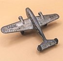 Hubley Diecast US Navy 3-B-4 Airplane Toy AN-79 – Vintage Metall Flugzeug 10 x 13 cm