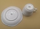 Rosenthal Sanssouci Weiß – Moccatasse mit Untertasse aus den 1960er Jahren | Elegantes Porzellan im Rokoko-Stil