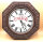 Vintage Coca-Cola Wanduhr in Holzoptik – 1980er Jahre