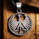 Vintage Silberanhänger aus 5-DM-Münze...
