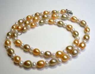 ECHT Swasser Perlen Collier - feines Braut Collier