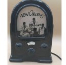 New Orleans Keramik Tischlampe – Vintage Jazz Radio...