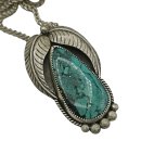 Navajo Silber Anhänger & Brosche mit Türkis – Vintage Native American Schmuck an 70 cm Silberkette