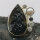 Gothic Romance Tektit Ring aus 925 Silber mit Topas & Perle – Gr. 59