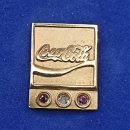 Coca-Cola Ehrennadel 30 Jahre – Mitarbeiter Anstecknadel aus 585 Gold mit Diamant & Rubinen