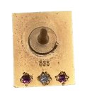 Coca-Cola Ehrennadel 30 Jahre – Mitarbeiter Anstecknadel aus 585 Gold mit Diamant & Rubinen