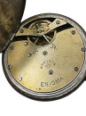 Antike Silber-Taschenuhr ENIGMA – Emaille-Zifferblatt mit Blütendekor – Schweiz um 1910