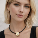 Edler Vintage Bergkristall Anhänger aus 333 Gelbgold – Original 80er Jahre Design