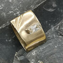 Edler Vintage Bergkristall Anhänger aus 333 Gelbgold – Original 80er Jahre Design