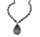 Vintage Collier 925 Silber mit Blautopas & Markasiten – 45 cm
