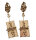 Vintage Brutalist Statement Ohrclips 1970er – Skulpturale Ohrhänger Vergoldet 54mm