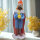 Böhmische Glasfigur König / Zar – Handgearbeitetes Hüttenglas massiv 21 cm