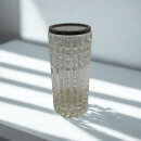 Vintage Bleikristall-Vase mit 925 Sterling Silberrand – Emil Hermann Waldstetten (20 cm)