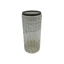 Vintage Bleikristall-Vase mit 925 Sterling Silberrand – Emil Hermann Waldstetten (20 cm)