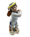 Ludwigsburg Porzellan Figur Wanderjunge Handbemalt – Seltenes Sammlerstück ca. 11 cm