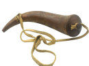 Antikes Pulverhorn 19. Jh. – Originales Vorderlader-Zubehör (30 cm)