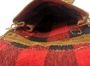 Mittelalter Gürteltasche aus Leder mit Fell – Handgefertigte Nierentasche 24x24cm