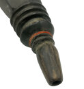 Historisches Pulverhorn aus Büffelhorn – Original des 19. Jahrhunderts (ca. 28 cm)