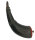 Historisches Pulverhorn aus Büffelhorn – Original des 19. Jahrhunderts (ca. 28 cm)